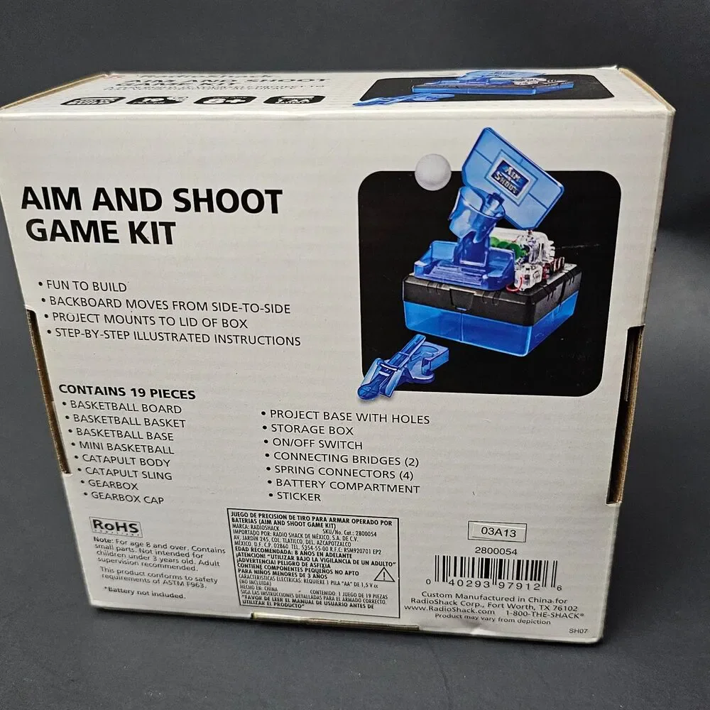 RadioShack Aim and Shoot Game Kit New Open Box Building Toy